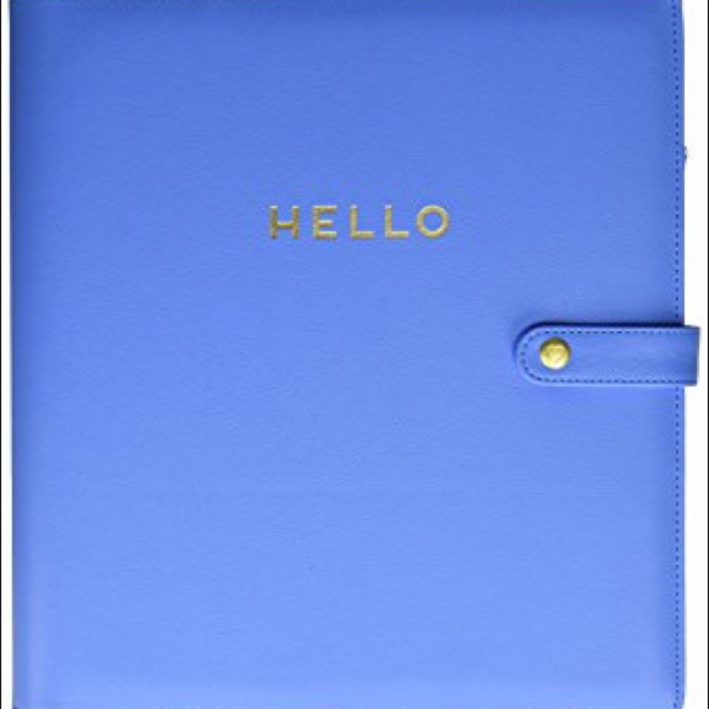 Large Blue Deluxe Happy Planner cover